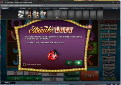 Unlock Your Fortune with Streak of Luck!