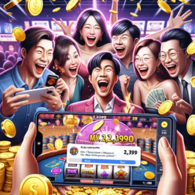 Screenshot of the jackpot win on Mega888