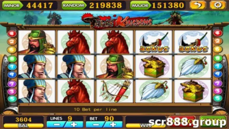 Unlock Epic Wins with Three Kingdoms Slot